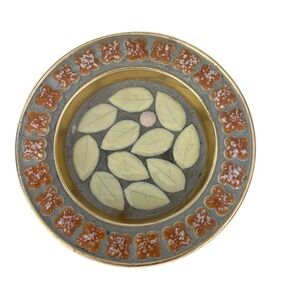 Vintage Mid Century Mosaic Trinket Dish Coaster Japan